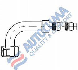 Ρακόρ θηλυκό Νο10-12 90 Frigoclic (στεγανοποίηση στη σωλήνα με πλατύ λάστιχο)