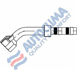 Ρακόρ κονικό θηλυκό Νο8 45 Frigoclic (στεγανοποίηση στη σωλήνα με πλατύ λάστιχο)