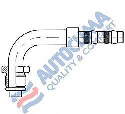 Ρακόρ αρσενικό Νο6 90 Frigoclic εκτονωτικής (στεγανοποίηση στη σωλήνα με πλατύ λάστιχο)