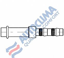 Ρακόρ Νο10 00 Frigoclic με πλακάκι (στεγανοποίηση στη σωλήνα με πλατύ λάστιχο)