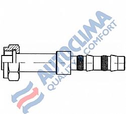 Ρακόρ Rotolock θηλυκό Νο8 00 Frigoclic (στεγανοποίηση στη σωλήνα με πλατύ λάστιχο)