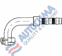 Ρακόρ Rotolock θηλυκό Νο10 90 Frigoclic (στεγανοποίηση στη σωλήνα με πλατύ λάστιχο)