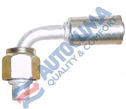 Fitting female Νο 8 90 with ferrules (reduced section)