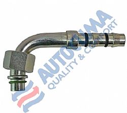 Ρακόρ θηλυκό No 8 90 STEP No 10 o-ring Fastclic (στεγανοποίηση στη σωλήνα με στρογγυλό λάστιχο)