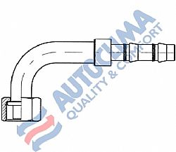 Ρακόρ θηλυκό No 10 90 STEP 12 o-ring Fastclic (στεγανοποίηση στη σωλήνα με στρογγυλό λάστιχο)