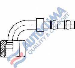 Ρακόρ θηλυκό No 4 90 STEP No 6 ORS Fastclic (στεγανοποίηση στη σωλήνα με στρογγυλό λάστιχο)